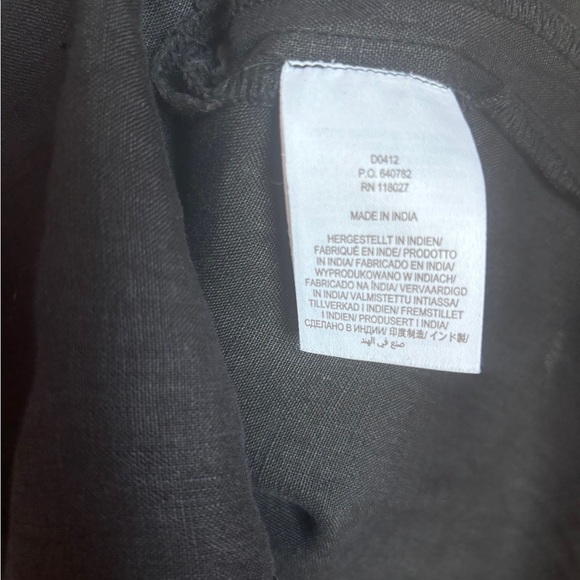 NWT Boden Black 100% Linen Short Sleeve Halter Neck Cutout Column Midi Dress 6 - Picture 11 of 12